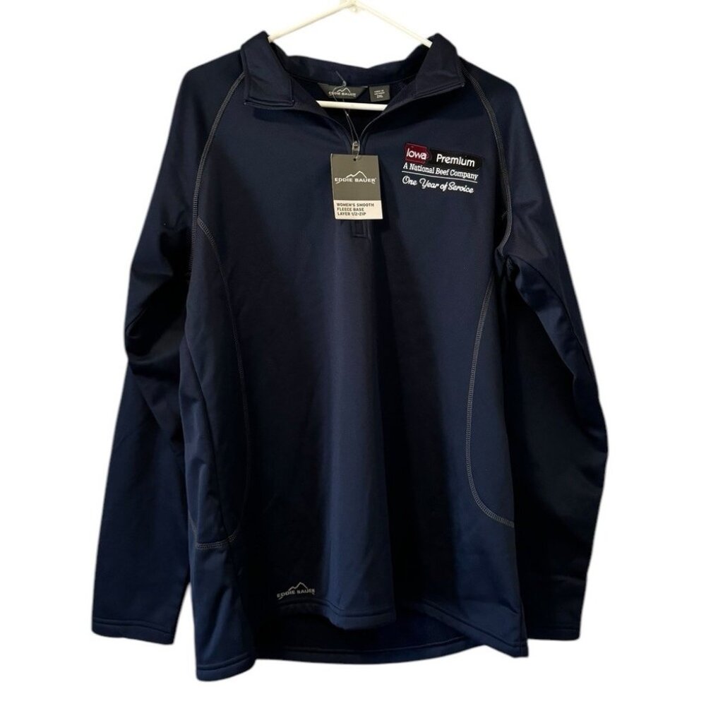 Eddie Bauer‎ Women 2XL Top 1/2 Zip Smooth Fleece Base Layer Performance